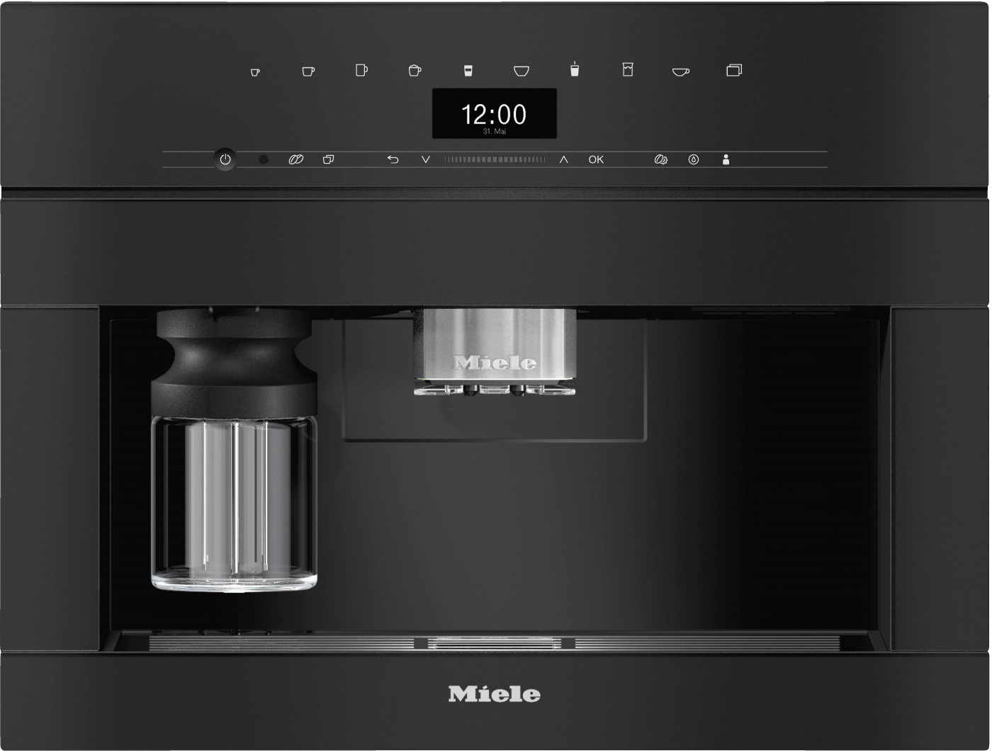 Miele built-in coffee machine with CupSensor